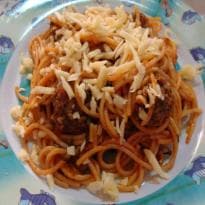Espaguete com Almondegas