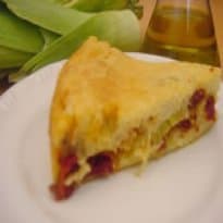 Torta de Queijo e Alho Poró