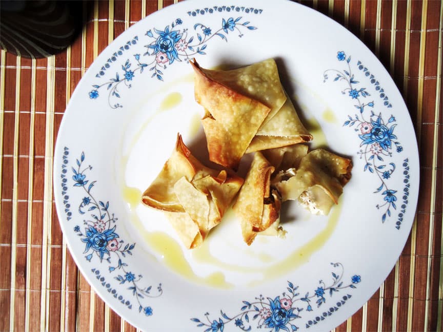 Pastéis assados com Nozes e Cream Cheese