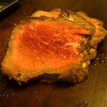 Rosbife de alcatra no ponto certo