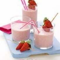 Iogurte de morango caseiro