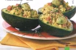 Abacate Recheado de Microondas