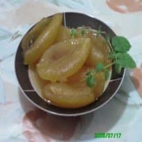 Laranja azeda em calda