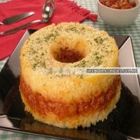 Arroz Enformado com Linguiça