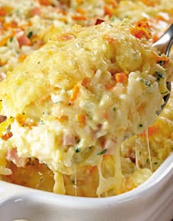 Arroz ao Forno com Camarão e Mussarela