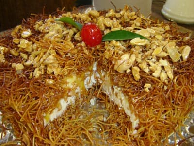 Doce de aletria com amêndoas