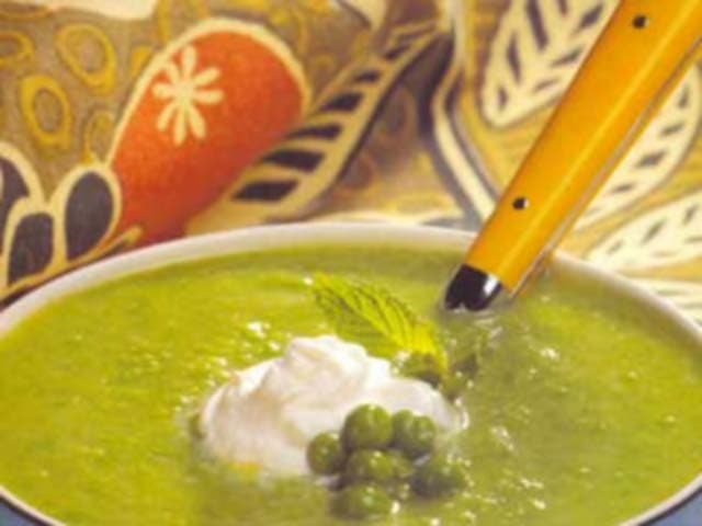 Sopa de Ervilhas com Hortelã