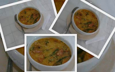 Canjiquinha com bacon e calabresa