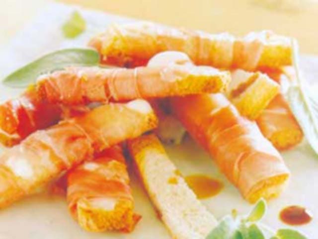 Rolinhos de presunto