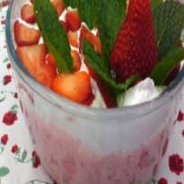 Pavê de morango da Léa no Mais Você