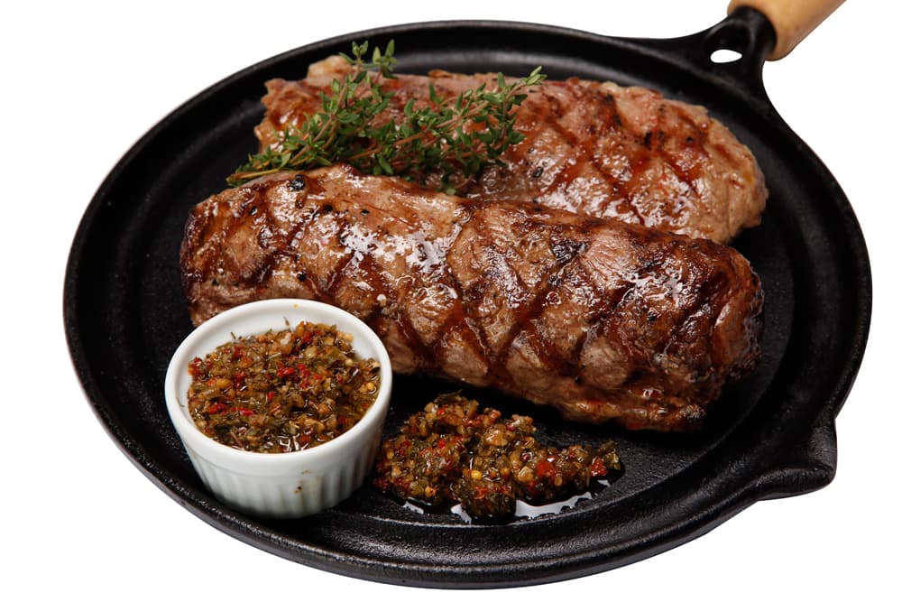 Lombo de Ovelha ao Molho de Hortelã