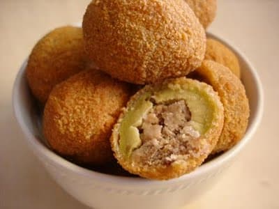 Azeitonas verdes recheadas a milanesa