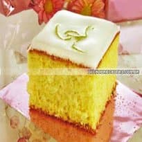 Bolo de limão glaceado