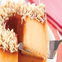 Pudim cremoso de coco