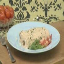 Crepes de palmito e peito de peru