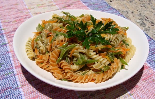 Fusilli com Vegetais