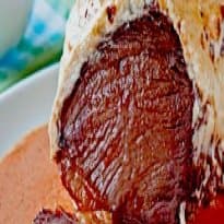 Alcatra assada com maionese