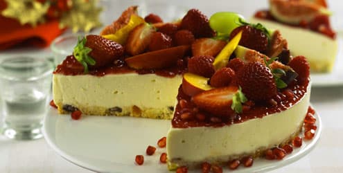 Torta de Panetone e Frutas