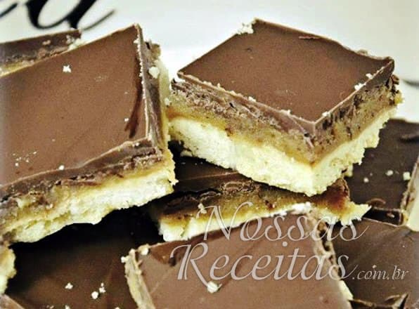 Biscoito de Caramelo e Chocolate