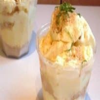 Torta de Limão no Copinho com Sorvete