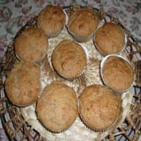 Muffins de canela e chocolate