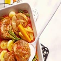 Medalhão de Peru com Vinagrete de Abacaxi