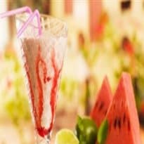 Smoothie de melancia e framboesa