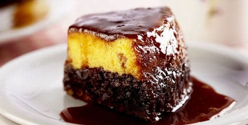 Pudim de Chocolate e Maracujá