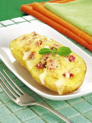 Batata recheada gratinada