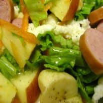 Salada de maçã com nozes