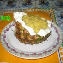 Abacaxi Recheado com Merengue