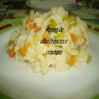 Arroz de Alho Francês e Cenoura