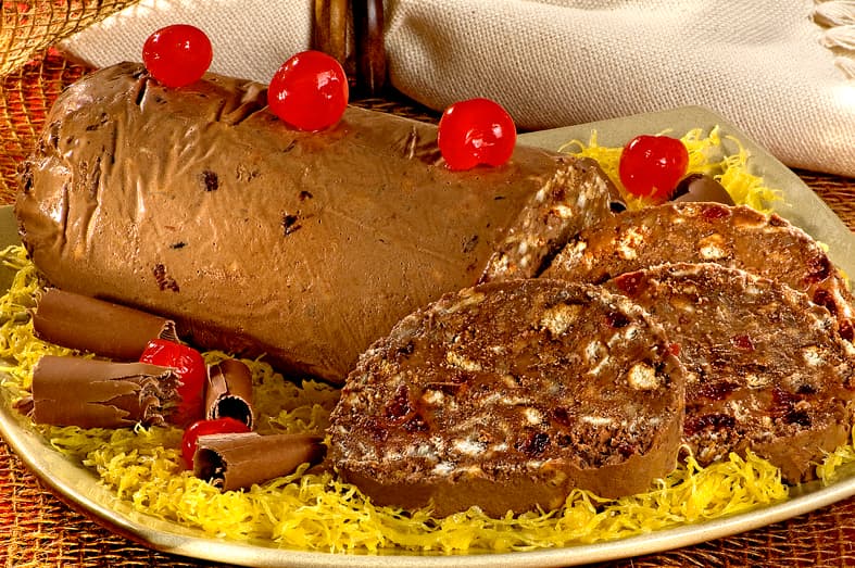 Fatias Crocantes com Frutas