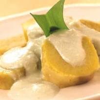 Creme de gorgonzola com batata-doce