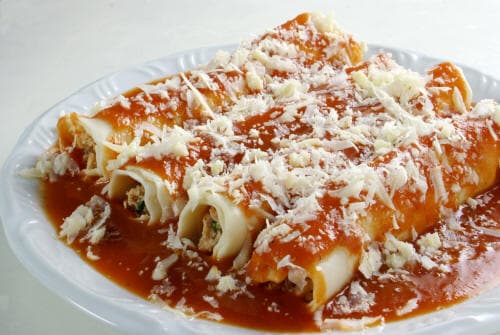 Canelone com Berinjela