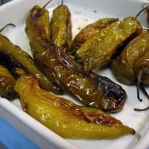 Pimentas assadas