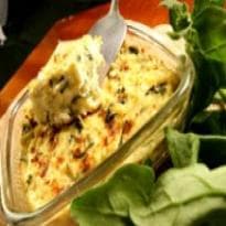 Torta de espinafre e queijo