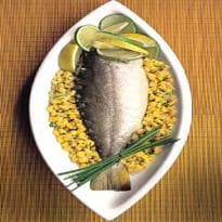 Pescada Recheada com Milho