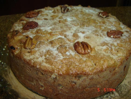 Bolo de maçã com especiarias