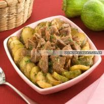 Abobrinha Refogada com Carne