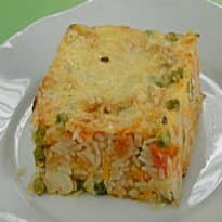 Arroz de Forno com Bacalhau e Ervilha