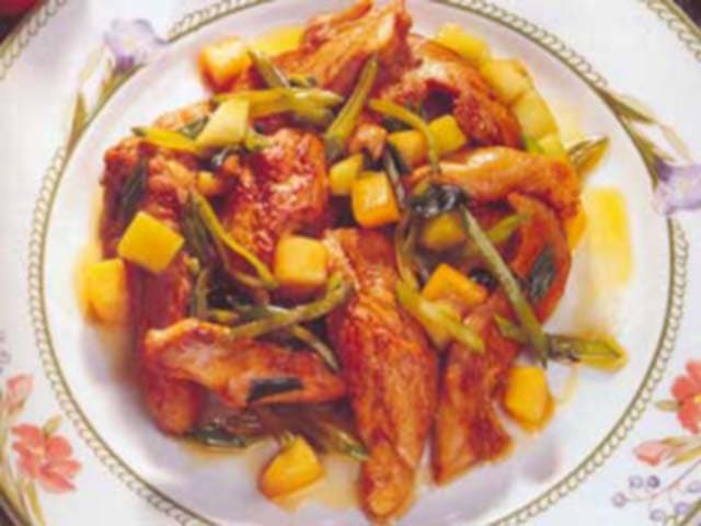 Frango e Melão Fritos