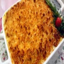 Gratin de batata com arroz do Mais Você
