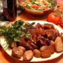 Rosbife ao molho de vinho do Porto