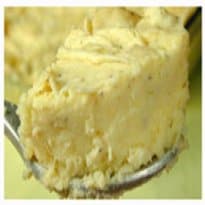 Purê assado de batata com creme de leite