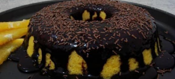 Bolo de laranja de microondas