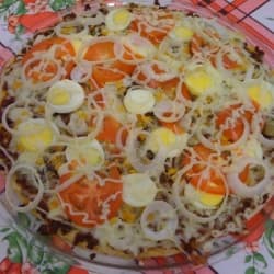 Pizza Vegetariana Caseira