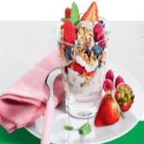 Granola com framboesas