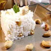 Arroz ao Prosecco com Castanhas-de-Caju