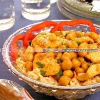 Arroz com Grão-de-Bico e Frango